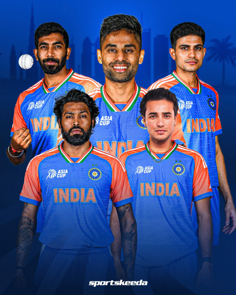एशिया कप 2025 टीम इंडिया की नई जर्सी लॉन्च नहीं दिखा कोई स्पॉन्सर