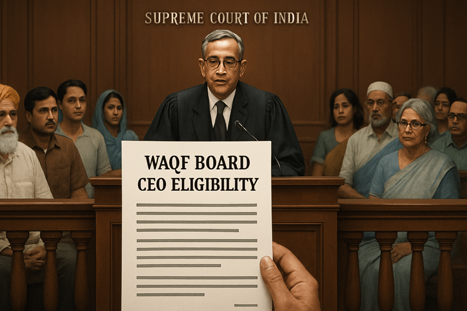 वक्फ बोर्ड का CEO गैर-मुस्लिम होने पर रोक नहीं