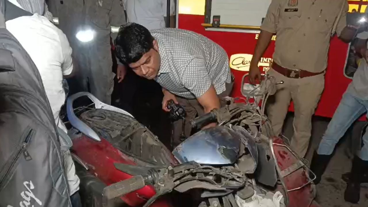 कानपुर स्कूटर ब्लास्ट मिश्री बाजार में जोरदार धमाका